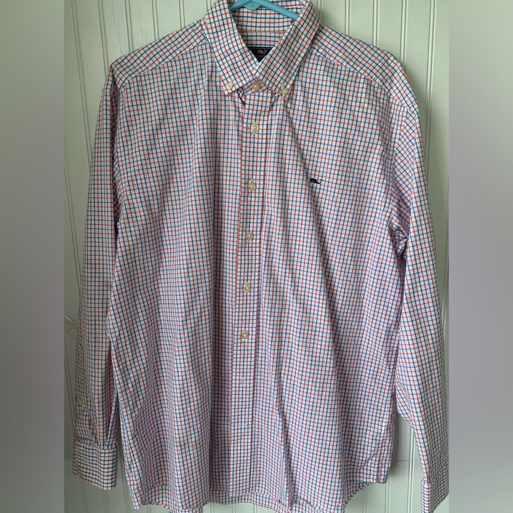Vineyard Vines Collared Button-Downs (Large) Long… - image 2